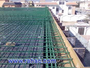 أعمال حدادة سقف الطابق الاول 