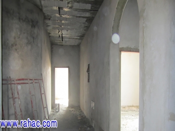 أعمال البلاستر الداخلي للدور الاول 