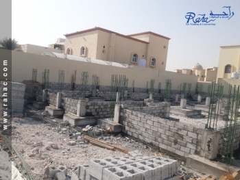 أعمال صب خرسانة رقاب الاعمدة