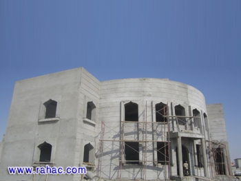 الإنتهاء من البلاستر الخارجي 