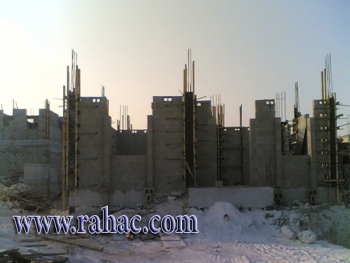 اعمال نجارة اعمدة الطابق الارضي